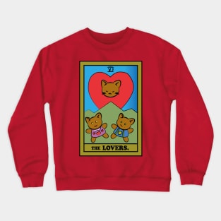 TAROT CARDS | THE LOVERS. | CAT Crewneck Sweatshirt